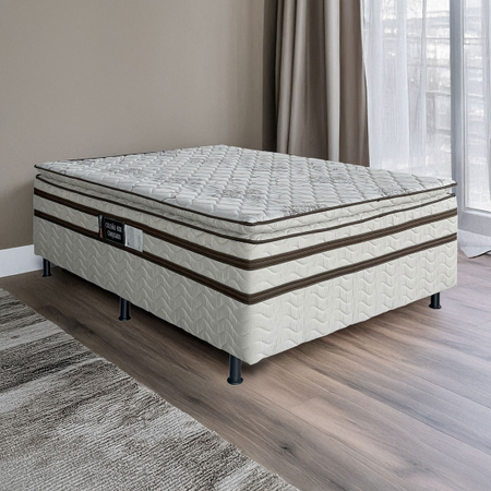 Cama Box Casal Master 138x64 com Pillow